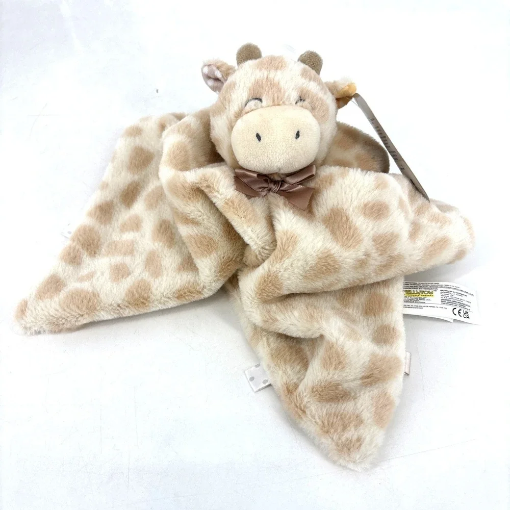 Kelly Toy GIRAFFE Lovey Rattle Plush Security Blanket Super Soft NEW
